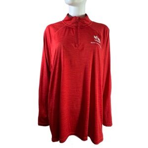 Charles River Apparel Women’s Red Space Dye Performance Pullover